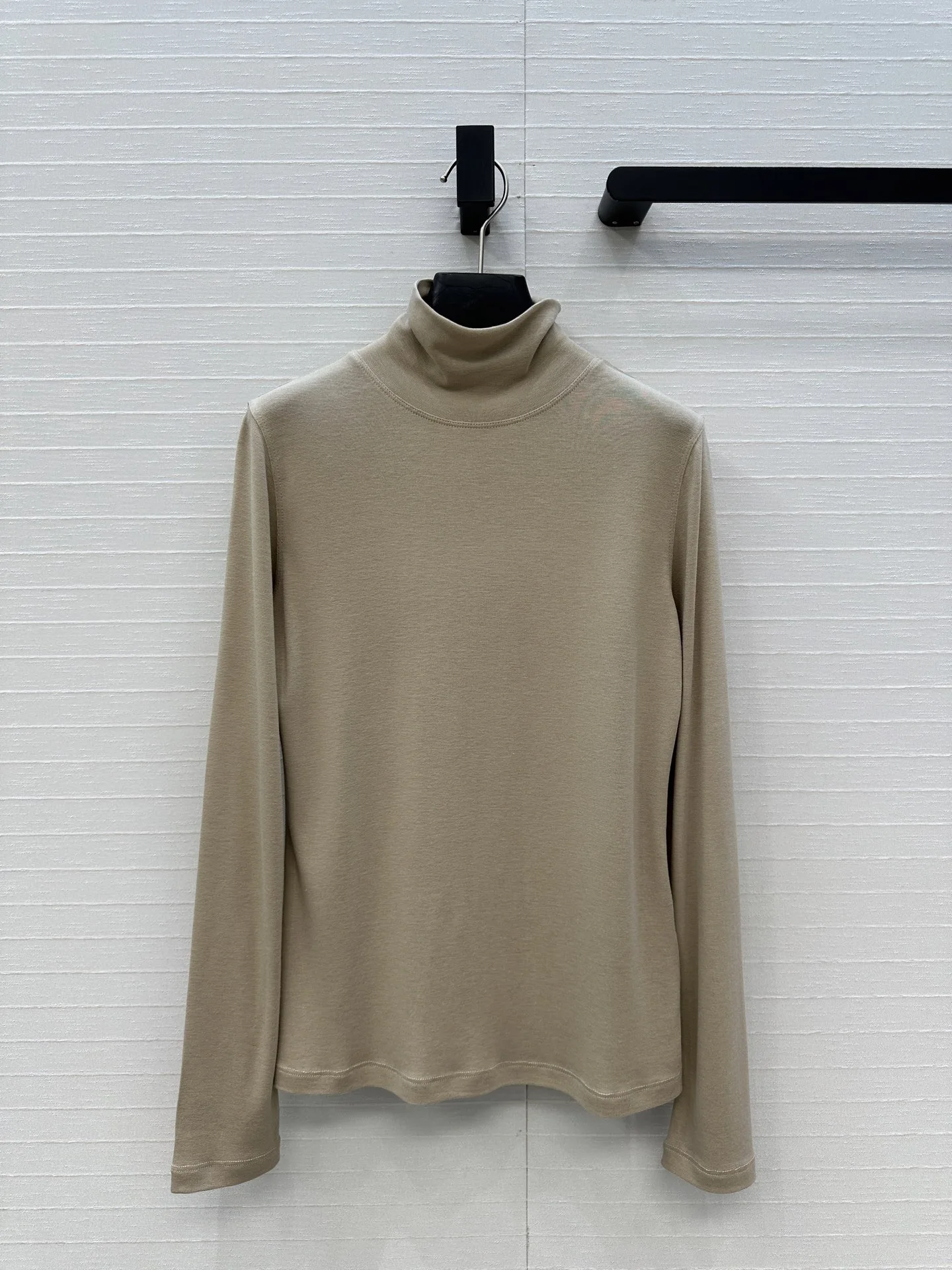 

Эластичная шерстяная шелковая трикотажная основа с высоким воротником, женская модная утягивающая универсальная повседневная одежда Long Sve, длинная длина