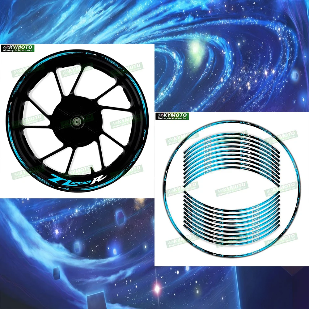 

Для TL1000R TL 1000R аксессуары для мотоциклов 17-дюймовые наклейки на передние и задние колеса модифицированные светоотражающие наклейки на обод колеса