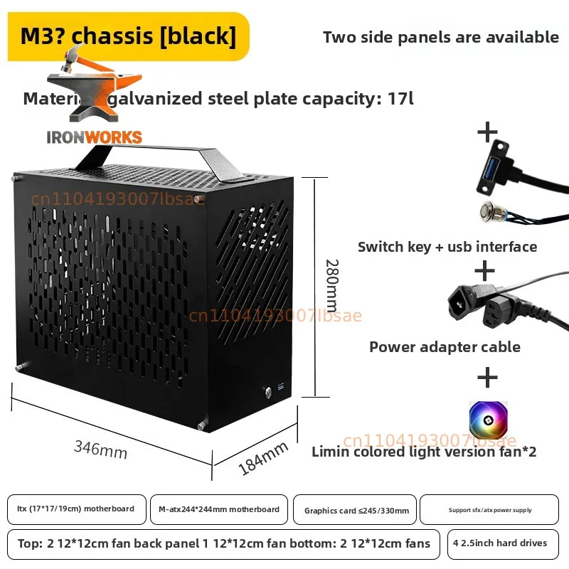 Desktop Computer Case  Small Form Factor Portable Non-K77 Compatible for Compact Gaming And Office Systems