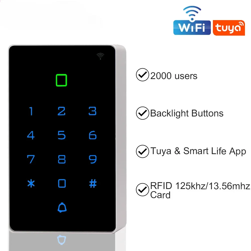 Intelligent Wireless WIFI Access Control Machine APP Remote Door Opening Touch Password Swipe CardIntelligent Wireless WIFI Acce