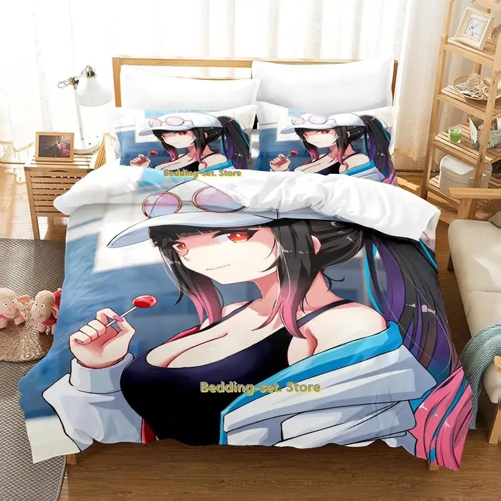 

Hana Yomeguri Bedding Set Single Twin Full Queen King Size Bed Set Adult Kid Bedroom Duvetcover Sets Print Anime Bed Sheet Set