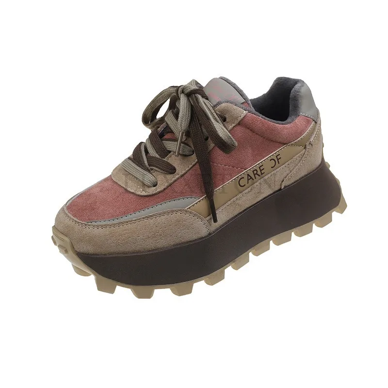 Matsuke-Zapatos Deportivos transpirables para mujer, calzado de malla con suela gruesa, cómodo, ligero, versátil, informal, a la moda