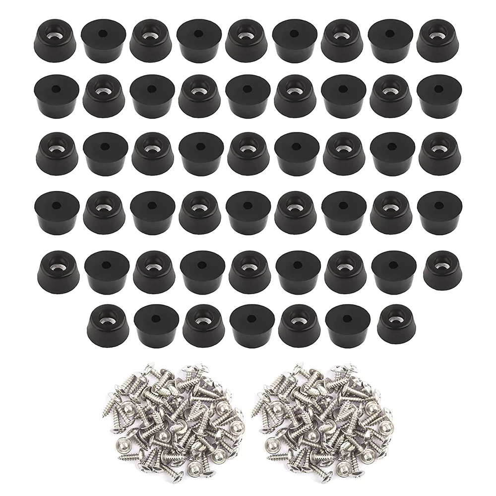 

A43T 52PCS Rubber Feet for Cutting Board (0.31x0.59Inch) Anti Scratch Rubber Cutting Board Feet for Chairs & Other Furniture