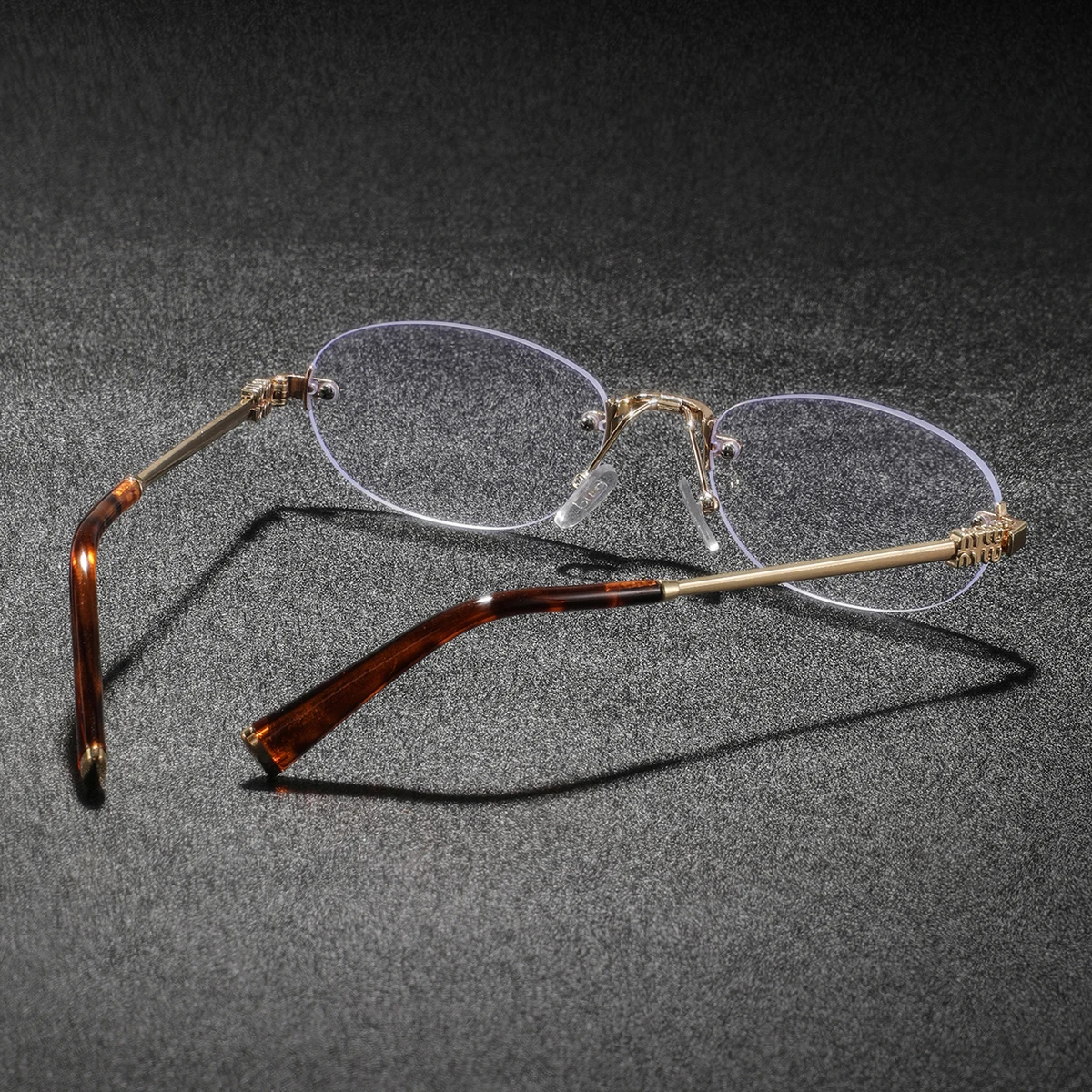 1. メンズ用、クラシックなデザインのフレームレス、金属製の - Men'S Fashion Non Prescription Glasses のレビューと価格