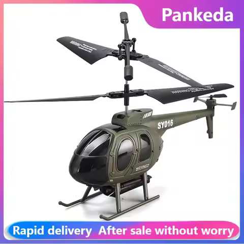 RC Helicopter 4CH LED Lights 8K Camera Altitude Hold Remote Control Helicopter For Adults Birthday Children Gifts Toys