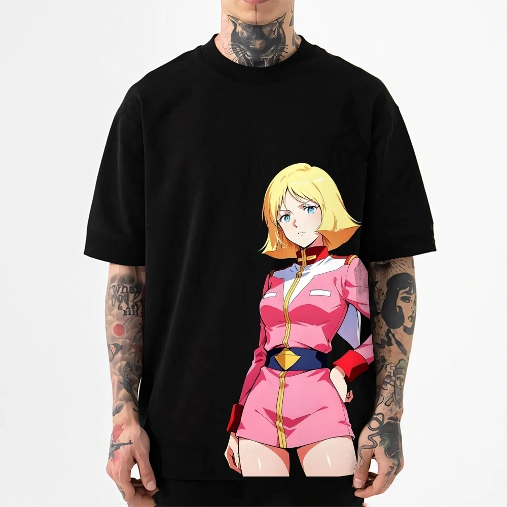 2026 Neues Gundam Sayla Mass Classic Print T-Shirt Kurzarm-T-Shirt Herren- und Damen-T-Shirt Herren-Oberteile Harajuku