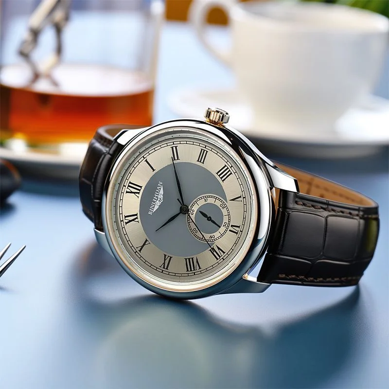 2025 العلامة التجارية الجديدة رجل ساعة اليد الفاخرة الأعمال مقاوم للماء ساعة رجالية للرجال كوارتز ساعة جلدية ساعات رجالية reloj وسيم
