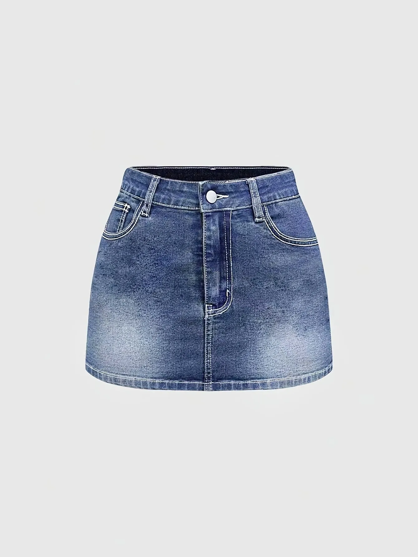 Spring Women's Clothing Cross Embroidery High Waist Bodycon Skirt For Women Denim Short Tight Cuteore Extreme Slim Fit