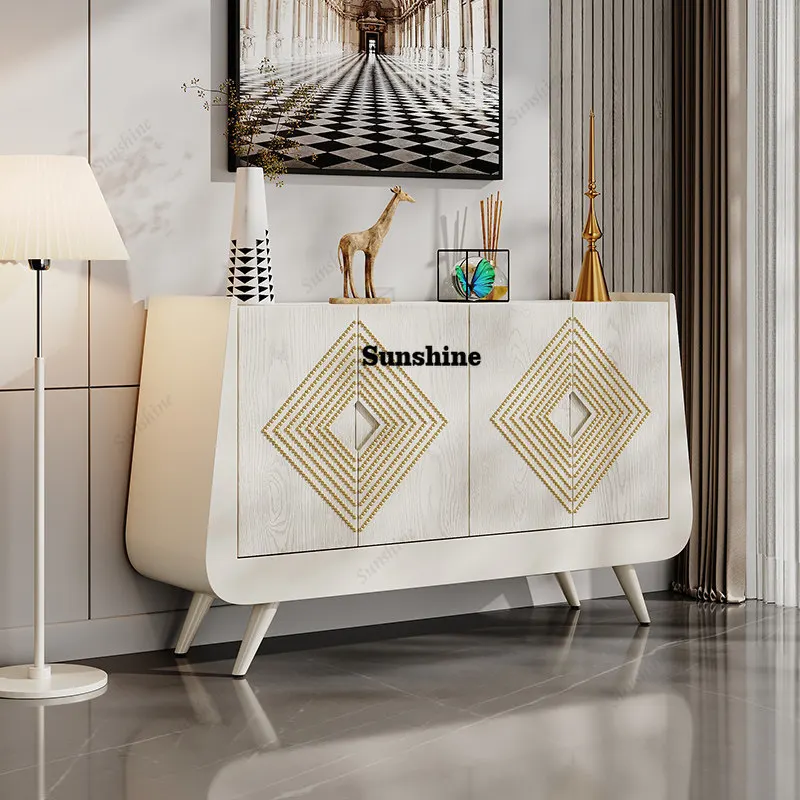 

Living room home wall decoration light luxury modern simplicity high sense creative side cabinet