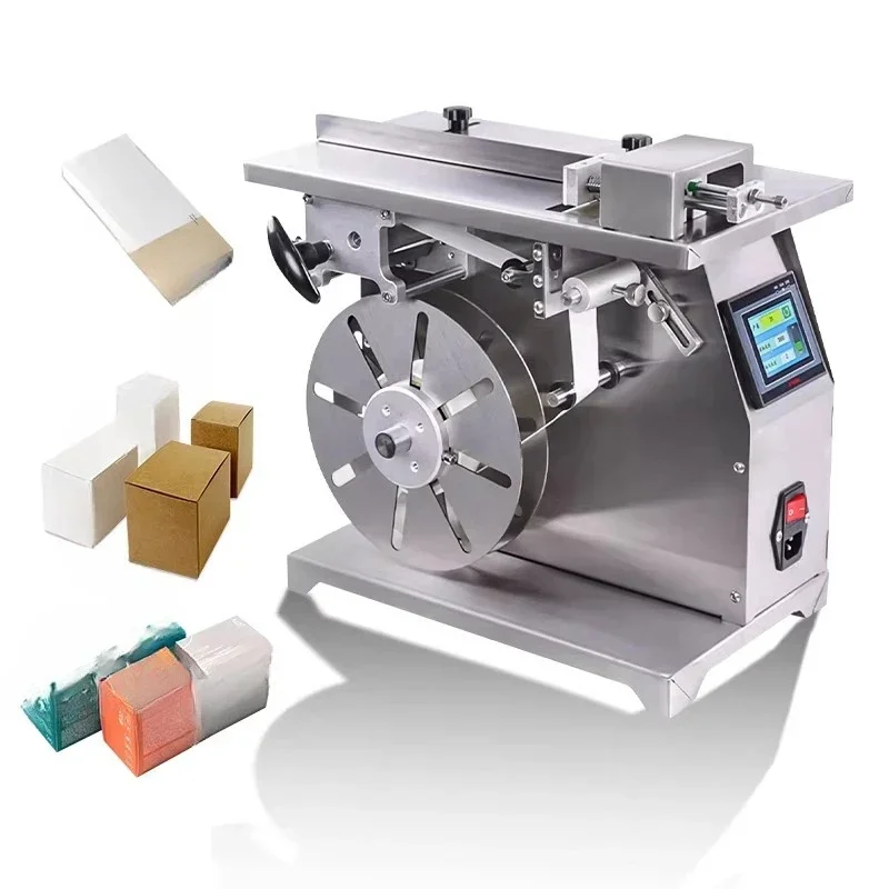 Corner labeling machine, semi-automatic box carton corner sticker label applicator corner sealing labeling machine