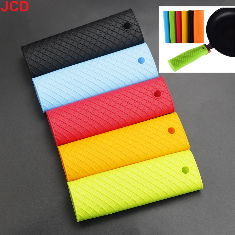 JCD 1pcs Thickened Silicone Pan Handle Cover, Heat Insulation Cover, Anti Slip Pan Handle Cover, Frying Pan Handle Rubber Cover