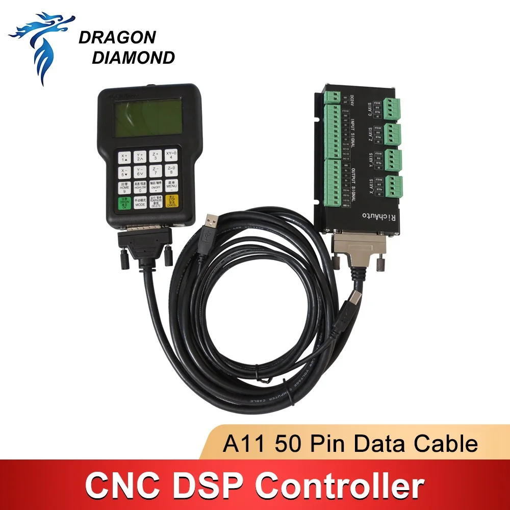 Original RichAuto DSP 0501 A11 A12 A15 A18 Controller Connect Cable 50 pins Cables For Connection Terminal Board