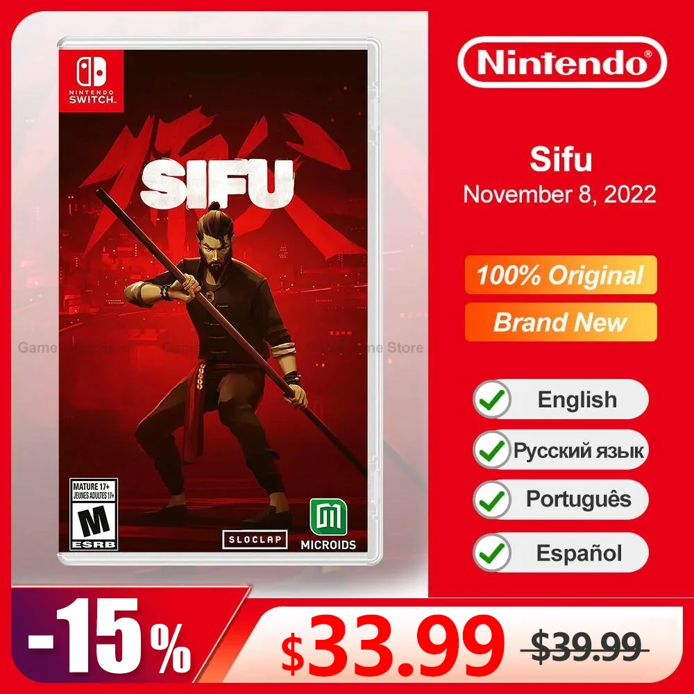 SIFU Nintendo Switch Game Deals 100% Official Original Physical Game Card Action Fighting Genre for Switch OLED Lite