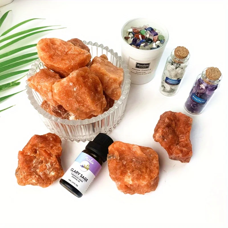 Natural Sunstone Raw Stone Crystal Stone Home Decoration And Aromatherapy Stone, Crystal natural raw stone