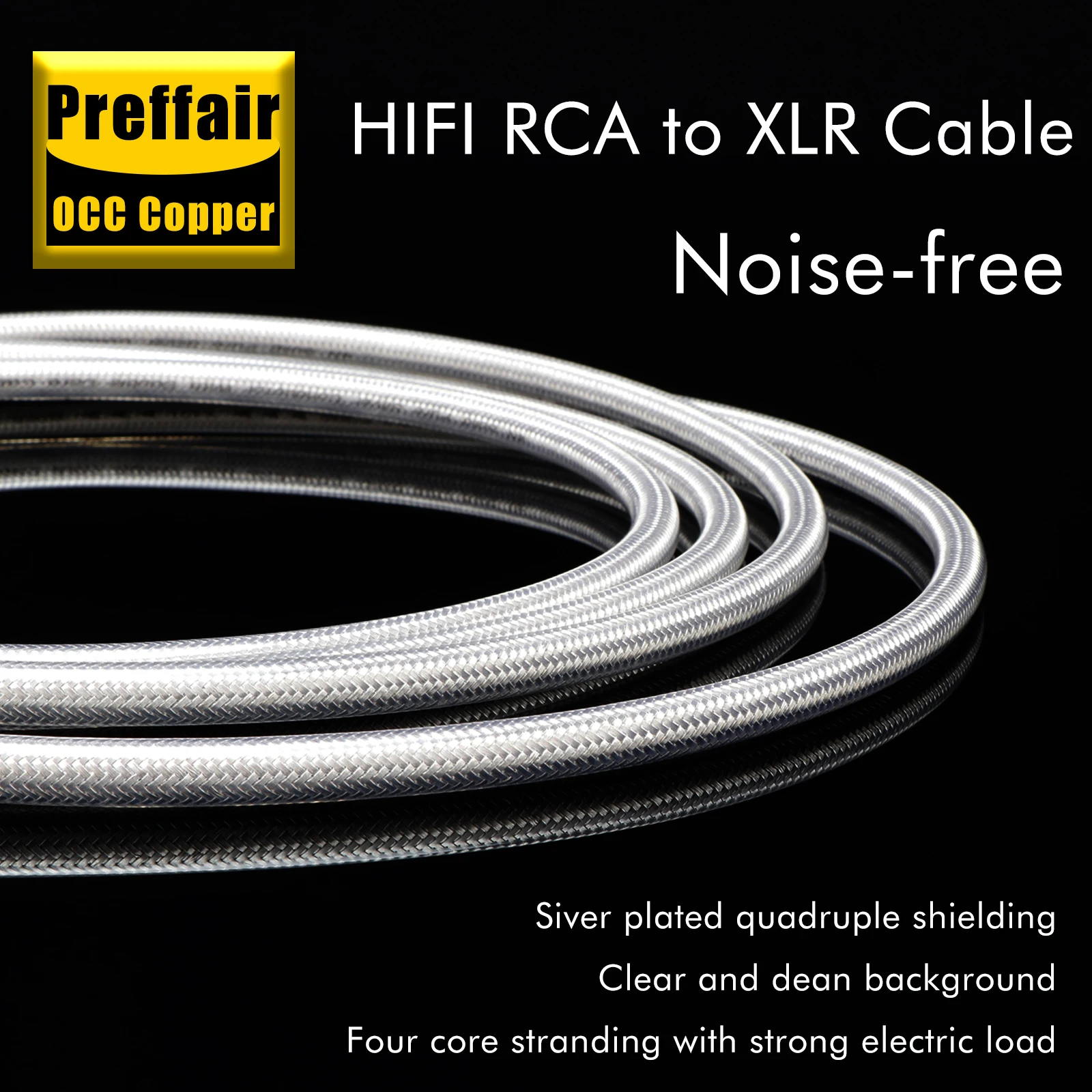 زوج QED XLR كابل متوازن OCC الاسترليني XLR ذكر إلى أنثى تمديد كابل 3Pin جاك لمشغل الأقراص المضغوطة أمبير ميكروفون