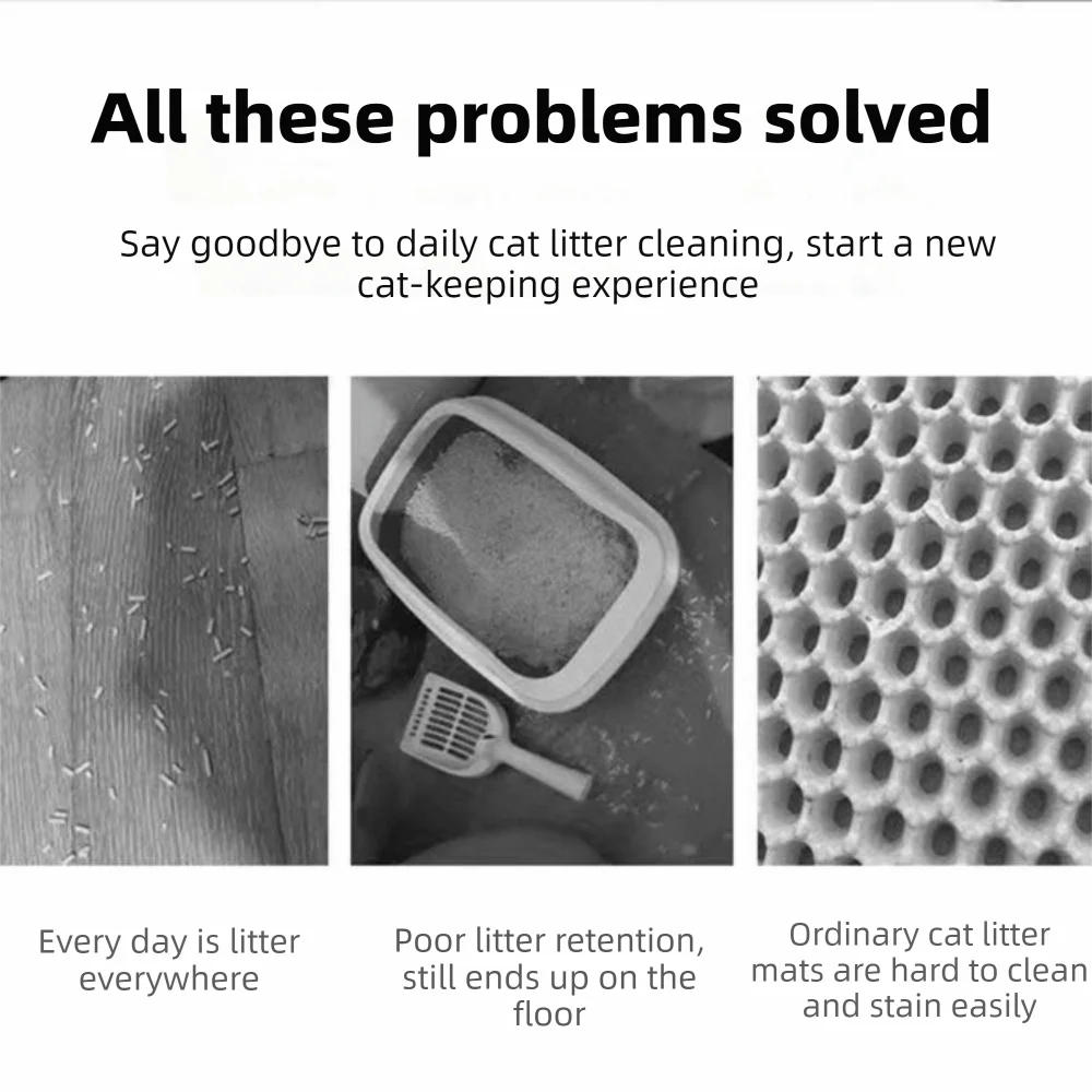 Plastic 3 Steps Cat Litter Box Ramp Detachable Adjustable Automatic Cat Toilet Feet Filter with Drainage Holes Leak-proof