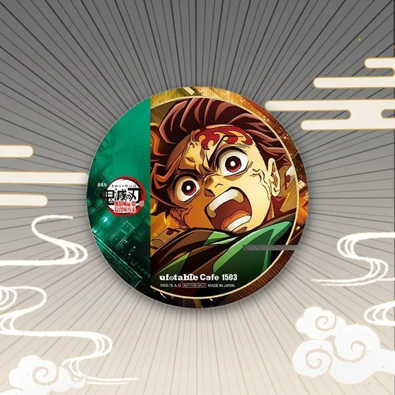 New Demon Slayer Kamado Nezuko Agatsuma Zenitsu Badge Animation Surrounding Student Clothes Backpack Exquisite Medal Decoration - view 6