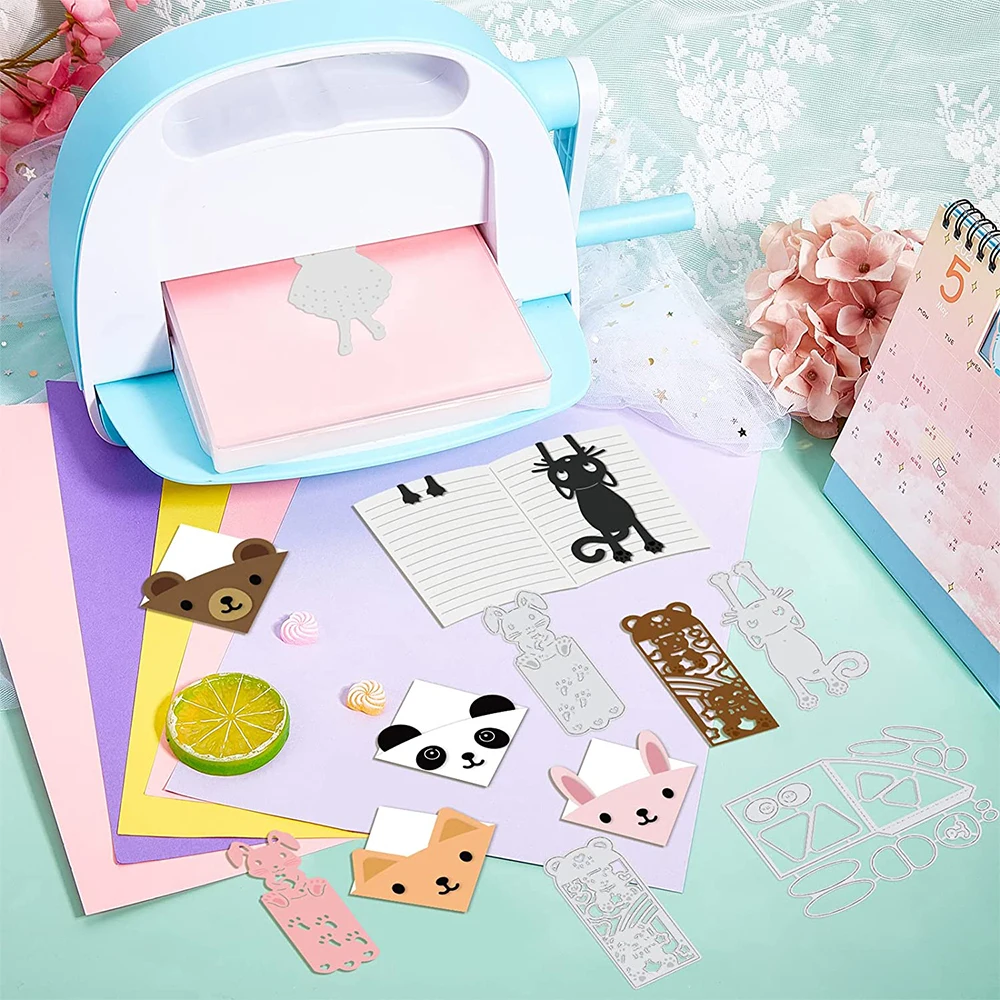 Animal Metal Cutting Dies Stencils Panda Bear Rabbit Cat Die Cutters for DIY Scrapbooking Christmas Card Making Album Decoration