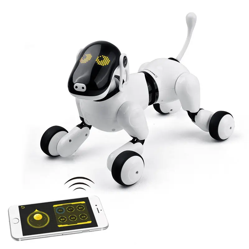 

voice control ai quadruped talking robot dog toy smart programming for kids educational