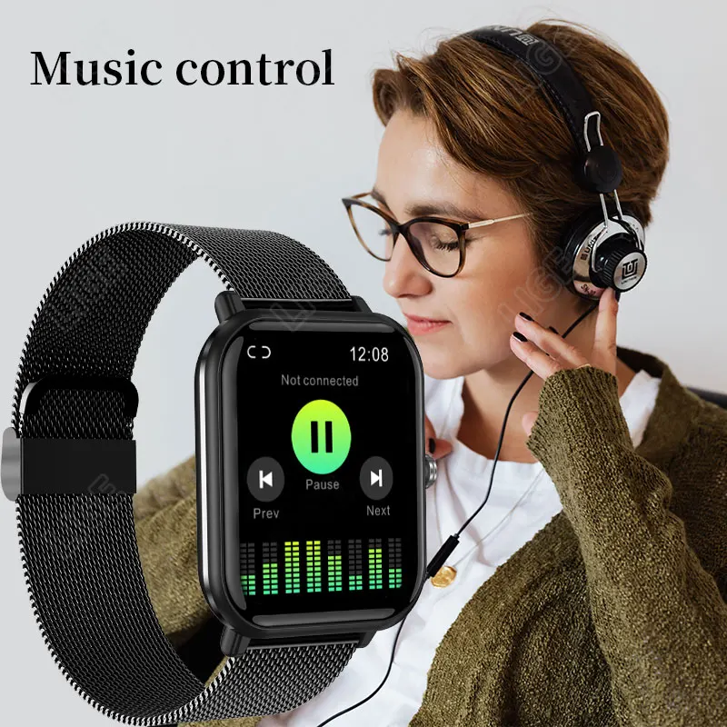 LIGE 2023 Smartwatch Men Watches Waterproof  Blood Oxygen Heart Rate Monitor Bluetooth Calls Smart Watch For Women IOS Android