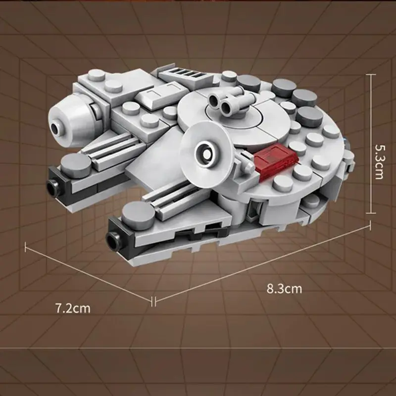 Classic Star Fighter Plane Aircraft Spacecraft Building Blocks Sets Mini R2 Robot Film Model Bricks Toy City NEW view 4