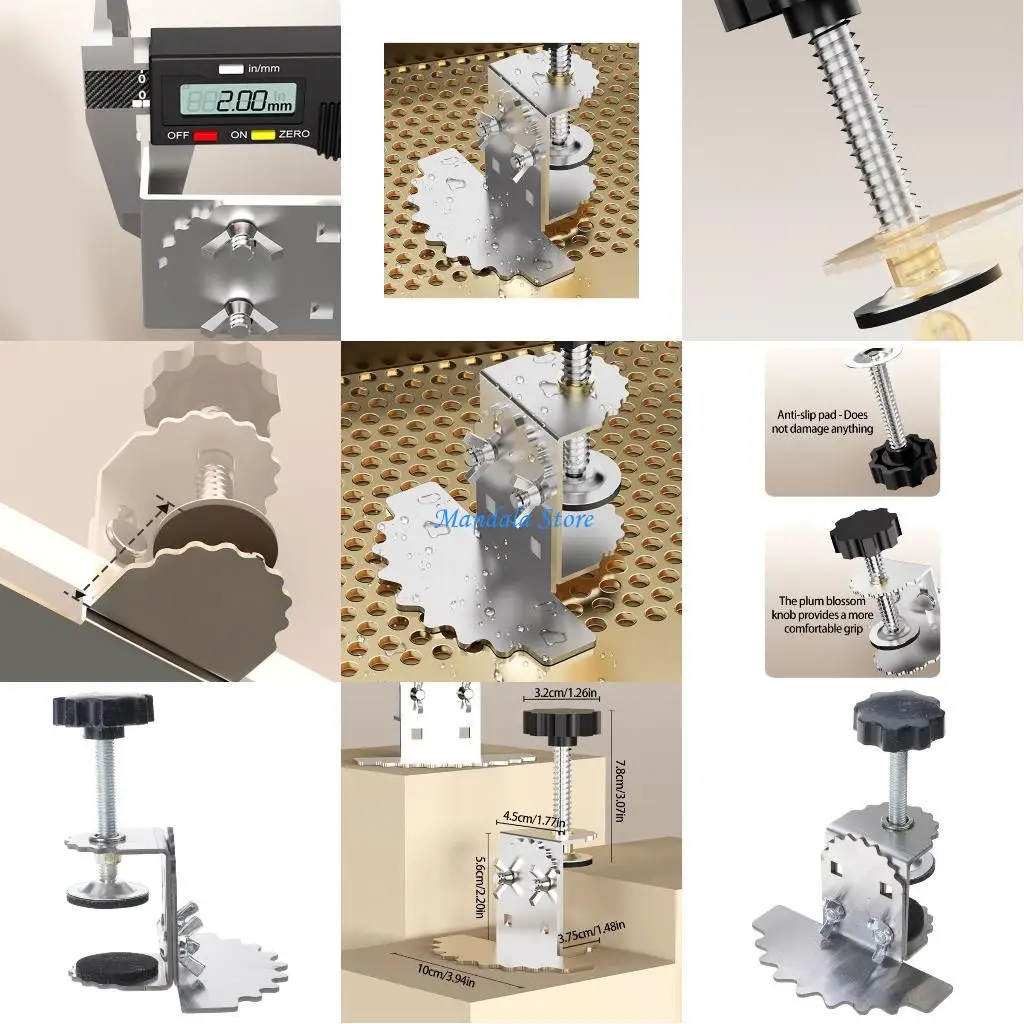 

U2JC Cabinet Door Mounting Assistant Tool 27mm Adjustable Non Slip Handle For Single Person