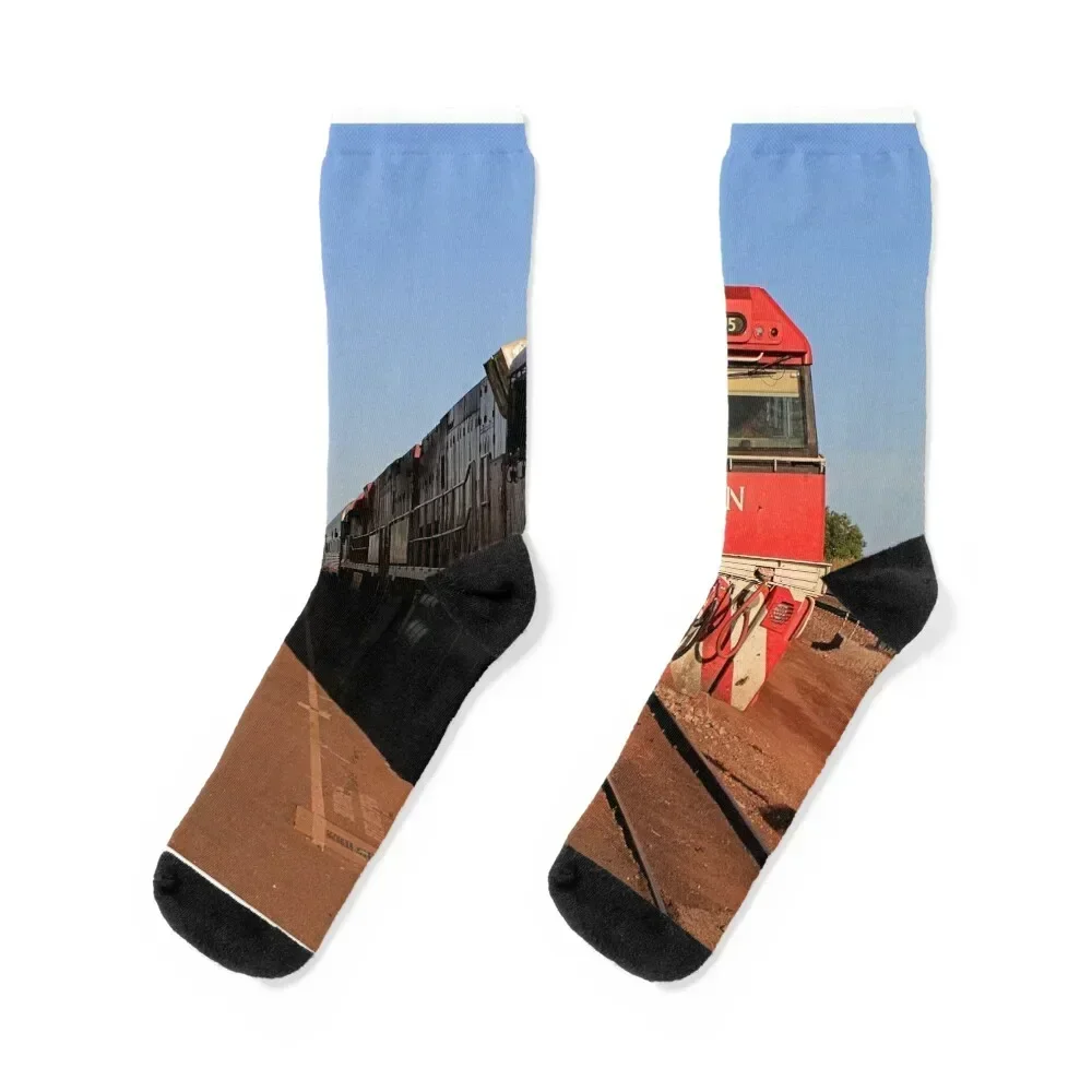 

The Ghan train locomotive, Darwin Socks colored gifts winter ankle Socks For Men Women's