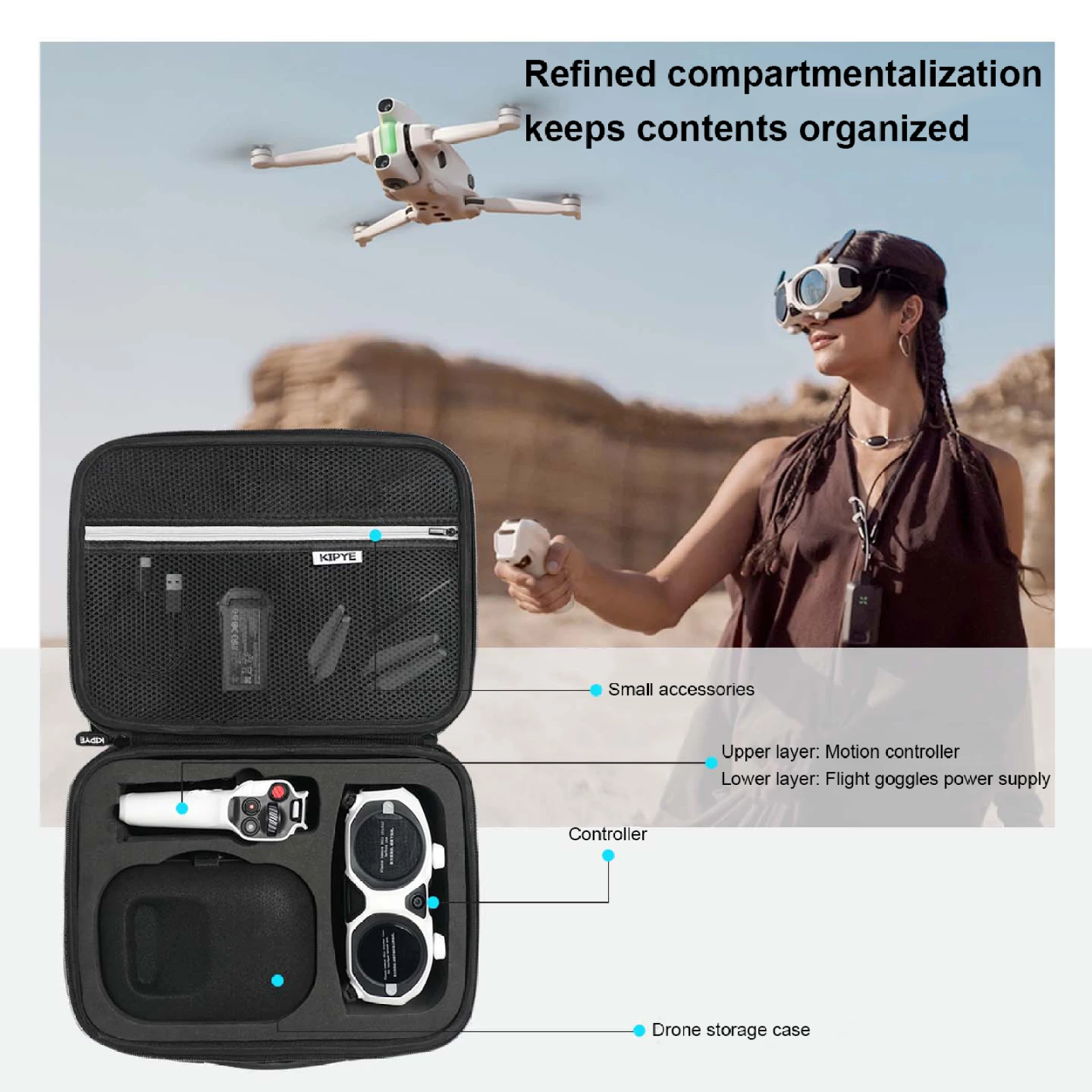 

Carrying Case For Antigravity A1 Porable Travel Storage Bag For Antigravity A1 Drone Aceessories With Adjustable Shoulder Strap