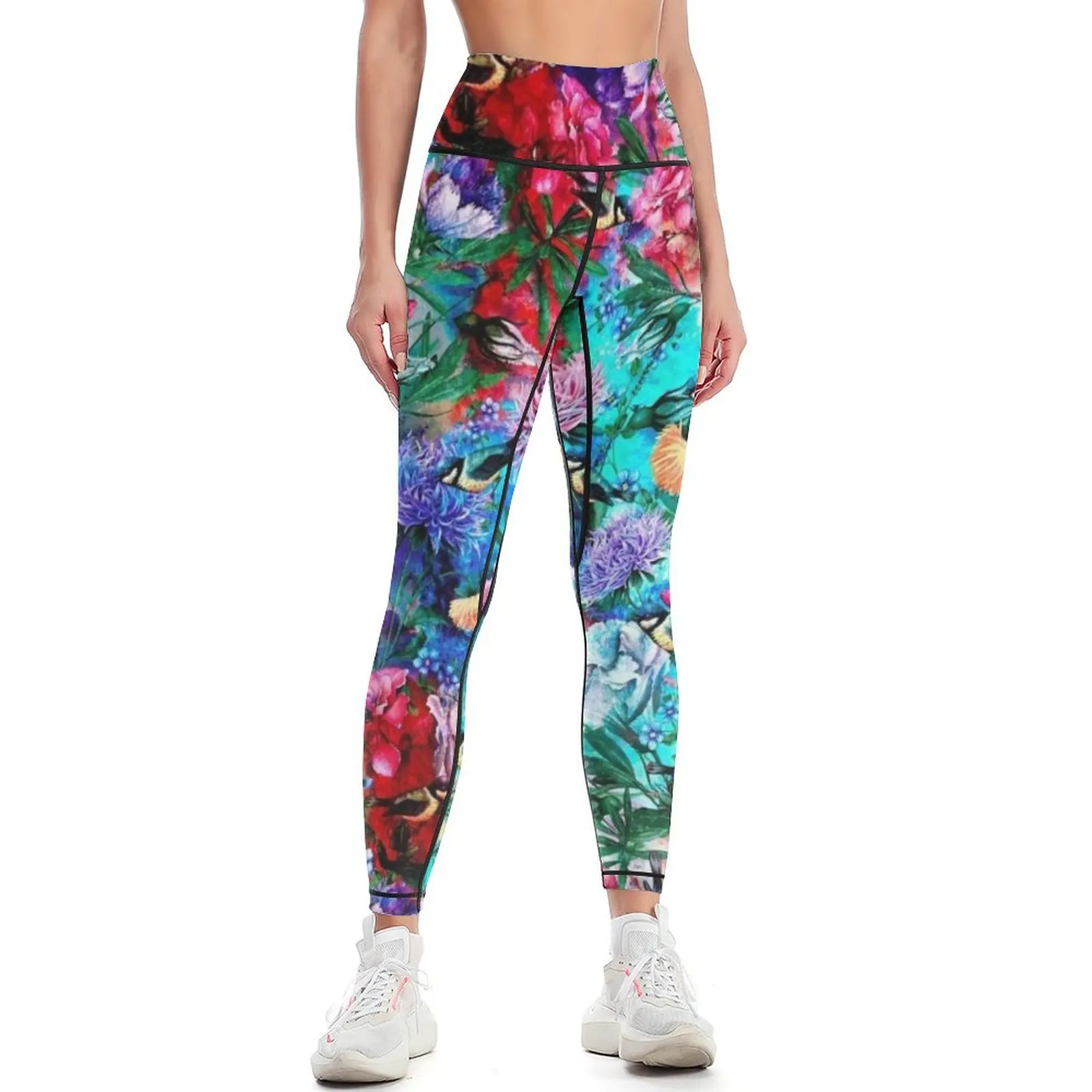 

Flowers & Birds Leggings sports for push up legging Womens Leggings