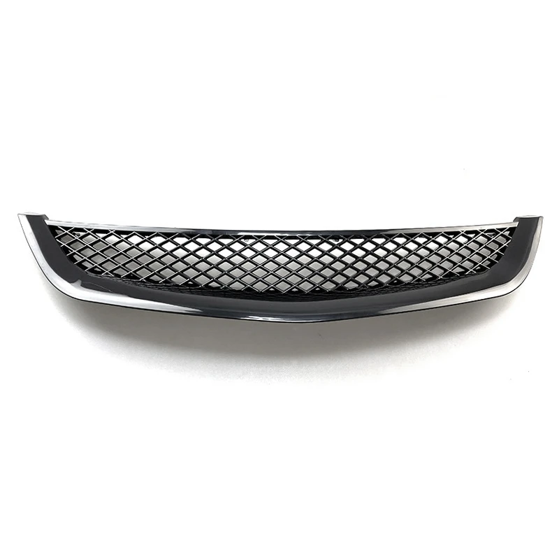 Preto brilhante Front Engine Hood Mesh, Bumper Racing Grill para Honda Civic, JDM Type R, 2DR, 4DR, EM, ES, 2001-2003