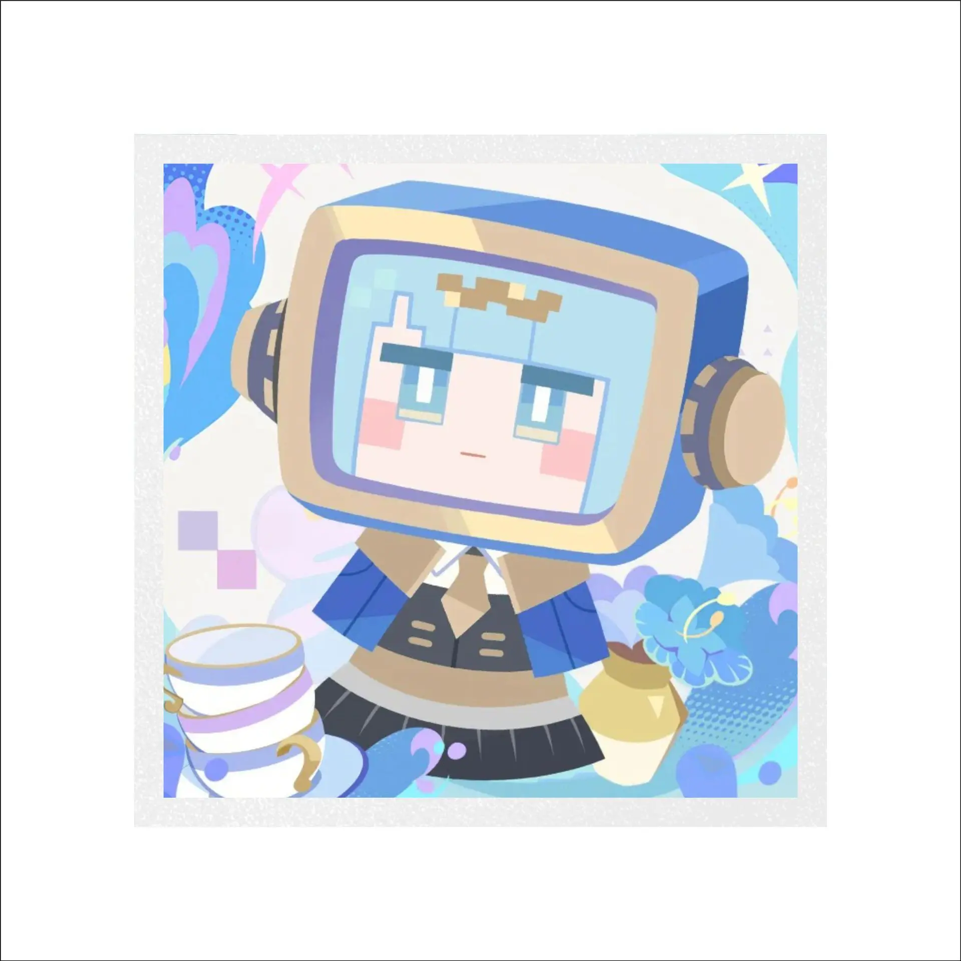 ملحقات Genshin Impact Ineffa - بطاقة قائمة، شارة، ورق ملون من الأكريليك ساندويتش، زخرفة مغناطيس الثلاجة - هدية محلية الصنع