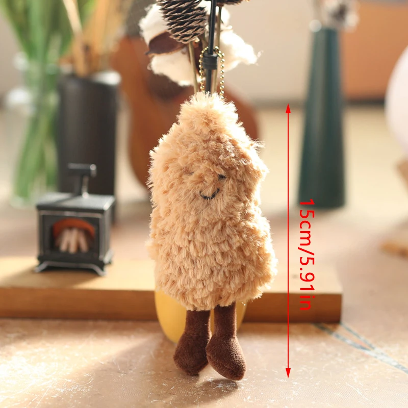 New Dolls Stuffed Toy Cute Peanut Plush Ornament Lovely Pendant Backpack Decoration Home Children Kids Gifts Ornament