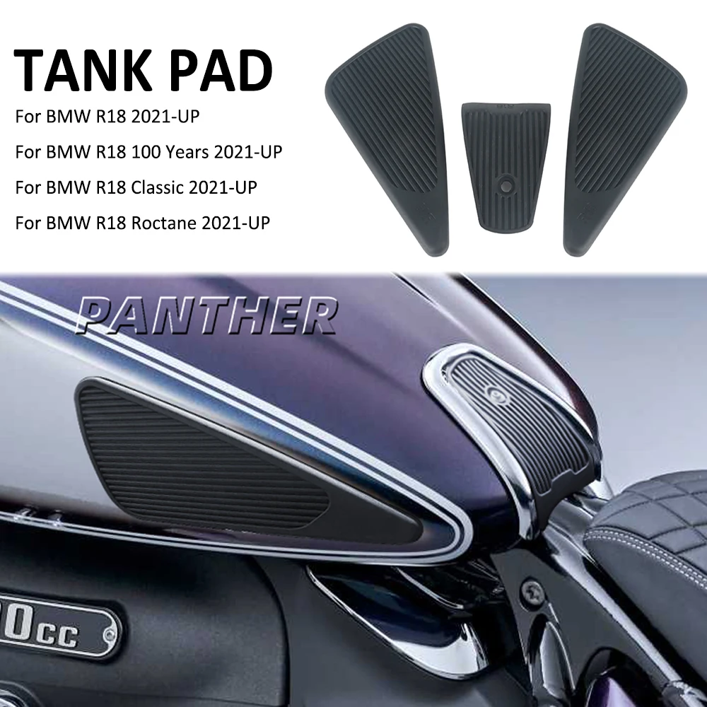 For BMW R18 B Classic Roctane 100 Years Transcontinental 2021- Motorcycle Side Fuel Oil Tank Pad Top Gas Protector Sticker Pads