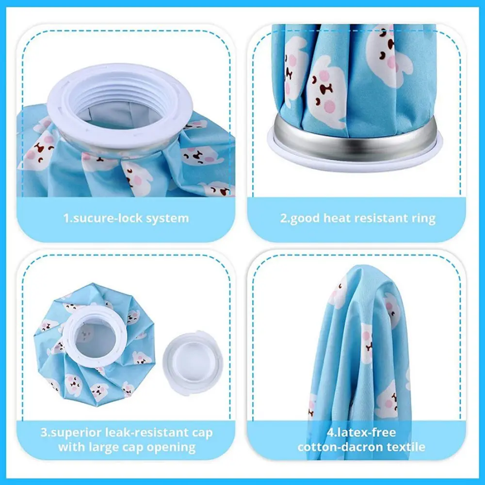 Watervuldoek Ice Pack Cartoon Cute Cooling Ice Pack Koud en warm Fysiotherapie Oefening Fysieke koeldoek Ice Pack