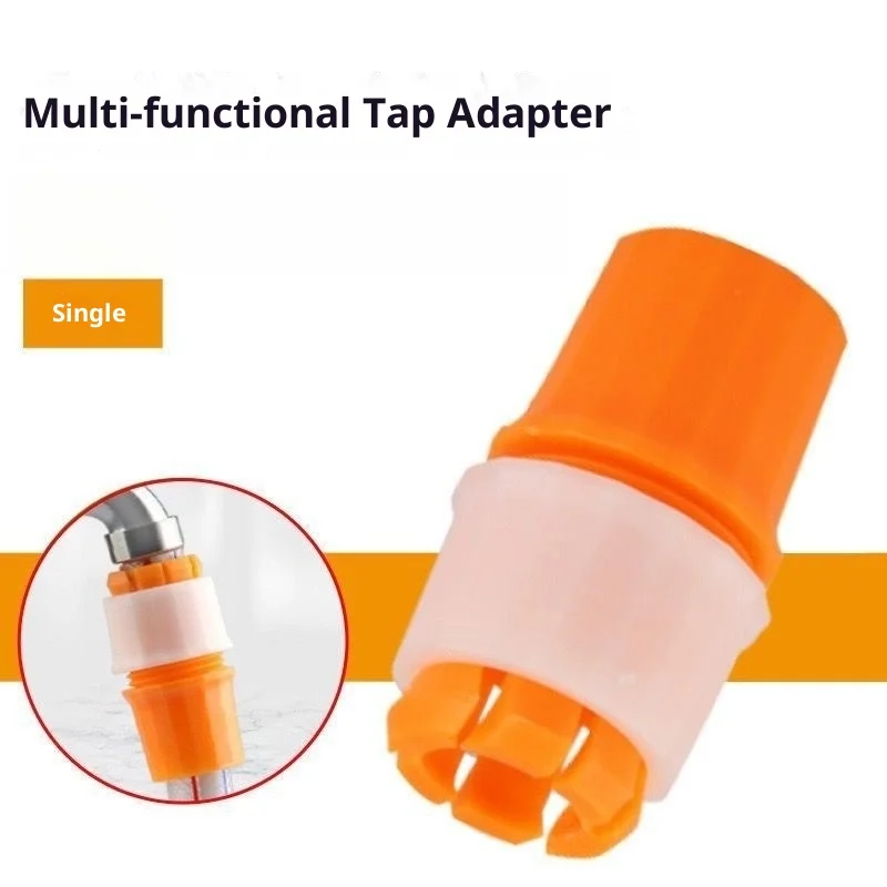 Multi-function faucet adapter Leak-proof threaded design Swivel nut mounting Suitable for kitchen bathroom