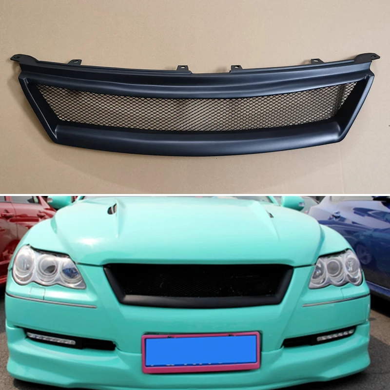 Use For Toyota Mark X 2005 06 07 08 09 Year Refitt Front Center Racing Grille Cover Accessorie Body Kit