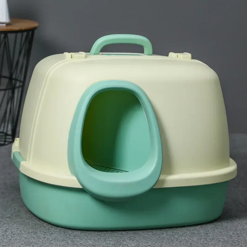 

Long Corridor Cat Litter Box Long Corridor Litter Box Odor-Proof Cat Toilet Enclosed Design with Odor and Splash Protection