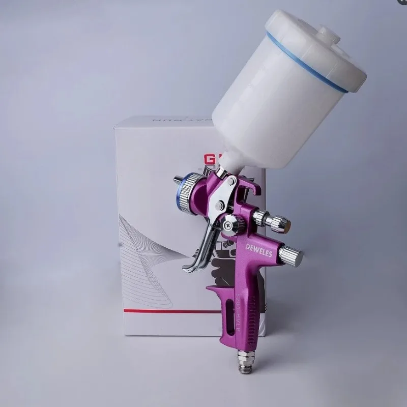 DEWELES Violet 5200 Spray Gun 1.3mm High Atomization Environmental Pneumatic Tool For Car Furniture