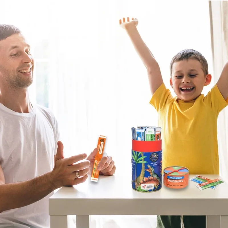 스마트 스틱 공룡 재미있는 학습 가족 여행 게임 교육용 장난감 1~4인용 7세 이상