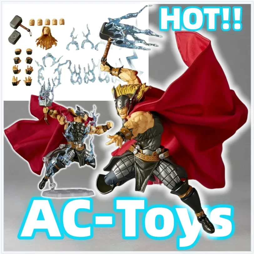 

In Stock Ac Toys Kaiyodo Revoltech Thor Joint Enhanced Version Action Figure Thors Ko Anime Figure Birthday Desktop Decoration