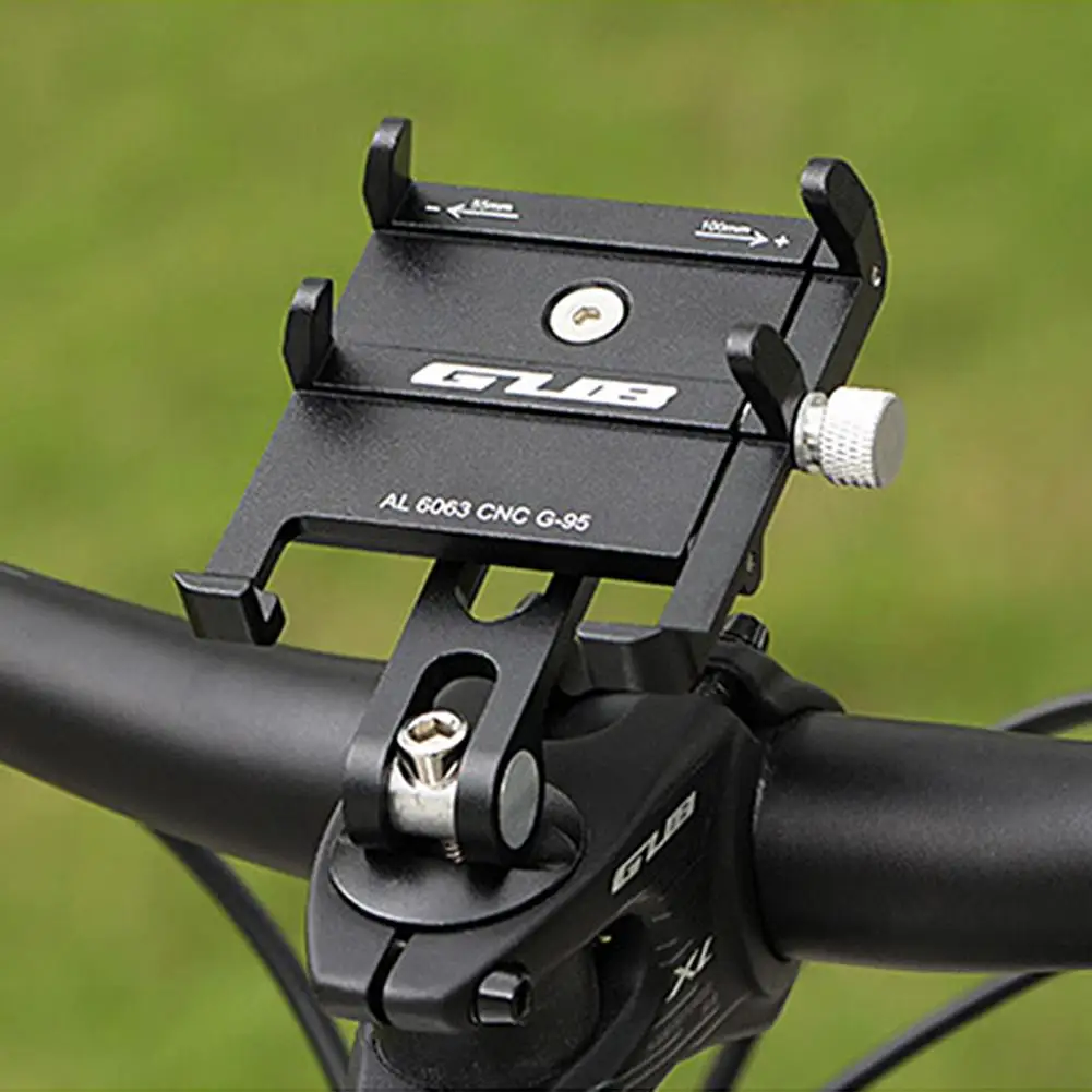 GUB G-95 Bike Phone Holder 270 Degree Rotation Cycling Navigation Stand Aluminum Alloy Bike Navigation Bracket for Bicycle