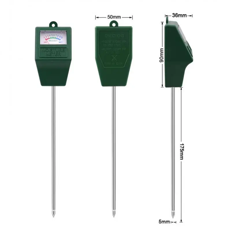 Soil Moisture Gardening Plant Flower Hygrometer Tool Analyzers Sensor Meter Water Analyzer Detector Metal Probe