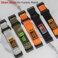 Sports Nylon Loop band for Garmin Watch Tactix 7Pro Fenix 8 7X 6X 7 5 6 Pro 5X Plus 3 3HR Bracelet for Garmin Band 26 22mm Strap