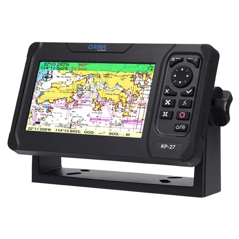 ONWA KP 27 7 Inch GPS Chart Plotter Marine Application with 12V 24V Voltage Support NMEA2000