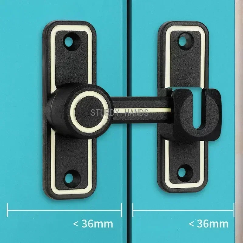 Indoor Zinc Alloy Door Bolt 90/180 Degree Dual Purpose Luminous Door Buckle Bathroom Sliding Door Latch Kitchen Cabinet Lock