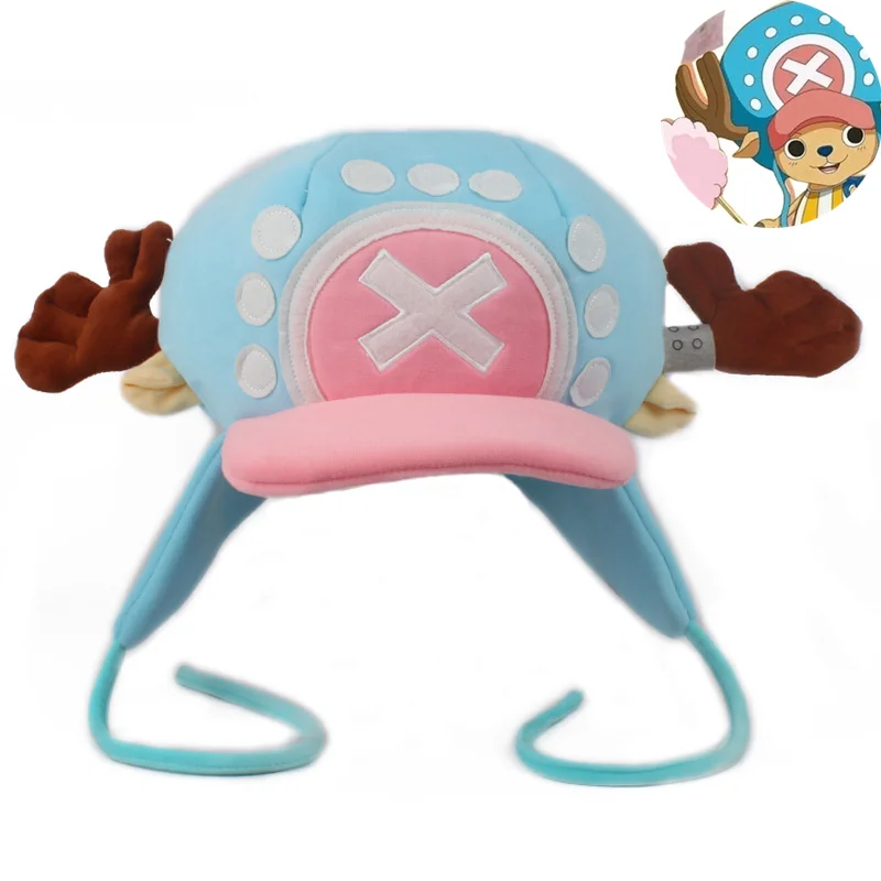 Anime Tony Tony Chopper Cosplay cappello peluche cotone cappello caldo berretto cartone animato regalo Prop accessori ragazze carine