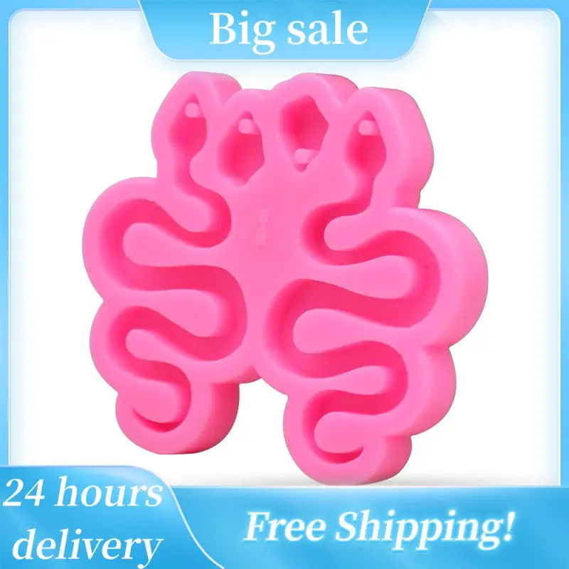 Serpents Silicone Rubber Flexible Food Safe Mold resin clay fondant crafts cake decor etc Two Snakes Flexible Polymer Mould