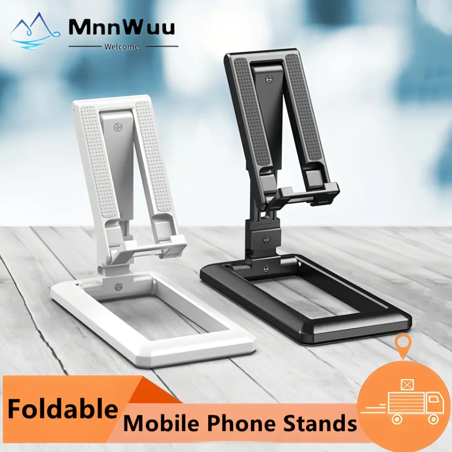 Foldable Universal Mobile Phone Stands Table Phone Holder Bracket Adjustable Desktop Stand For Ipad IPhone Samsung Xiaomi Huawei