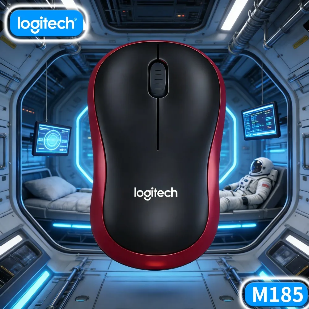 Logitech M185 Dorm Student Group Virtual Seminar Mouse Wireless Stable Cursor For Online Session