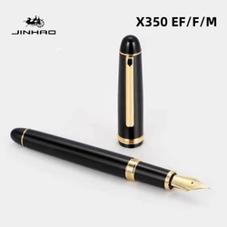 Jinhao X350 Fountain Pen Elegant Black Gold Clip Luxury Pen EF/F/M Nib Writing ink Pen Stationery Office School Student Supplies